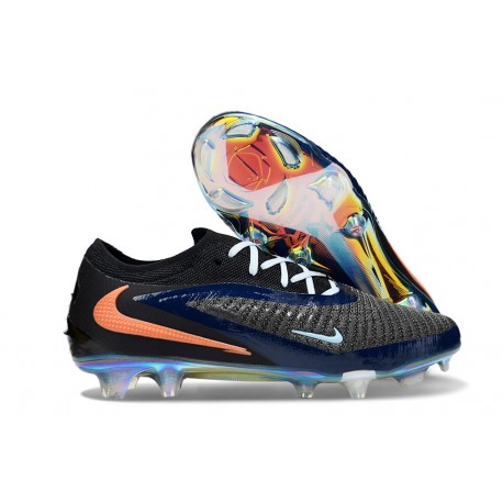 New Nike Phantom 6 Low Cut Elite FG Black Orange
