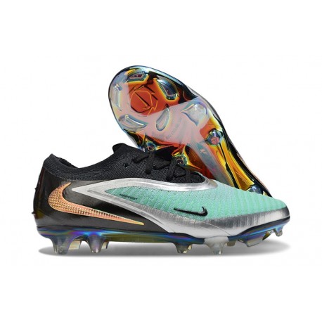New Nike Phantom 6 Low Cut Elite FG Green Chrome Black Crimson
