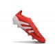 adidas Predator 25 Elite Laceless FG Lucid Red White Black