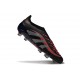 adidas Predator 25 Elite Laceless FG Black Grey Four Lucid Red