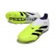 adidas Predator 25 Elite Laceless FG White Black Lucid Lemon