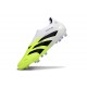 adidas Predator 25 Elite Laceless FG White Black Lucid Lemon