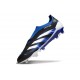 adidas Predator 25 Elite Laceless FG Black Royal White
