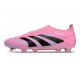 adidas Predator 25 Elite Laceless FG Pink Black