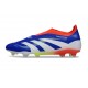 adidas Predator 25 Elite Laceless FG Lucid Blue Ftwr White Solar Red