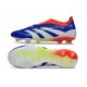 adidas Predator 25 Elite Laceless FG Lucid Blue Ftwr White Solar Red