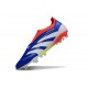 adidas Predator 25 Elite Laceless FG Lucid Blue Ftwr White Solar Red