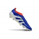 adidas Predator 25 Elite Laceless FG Lucid Blue Ftwr White Solar Red