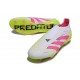 adidas Predator 25 Elite Laceless FG White Lucid Pink Lucid Lemon