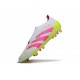 adidas Predator 25 Elite Laceless FG White Lucid Pink Lucid Lemon