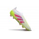 adidas Predator 25 Elite Laceless FG White Lucid Pink Lucid Lemon