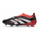adidas Predator 25 Elite Laceless FG X MOMENTS Black White Vivid Red