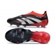 adidas Predator 25 Elite Laceless FG X MOMENTS Black White Vivid Red