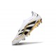 adidas Predator 25 Elite Laceless FG White Black Gold Met