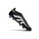 adidas Predator 25 Elite Laceless FG Black White