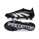 adidas Predator 25 Elite Laceless FG Black White Blue