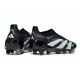 adidas Predator 25 Elite Laceless FG Black White Blue