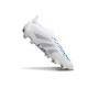 adidas Predator 25 Elite Laceless FG White Grey