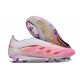 adidas Predator 25 Elite Laceless FG Pink White