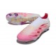 adidas Predator 25 Elite Laceless FG Pink White