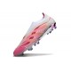 adidas Predator 25 Elite Laceless FG Pink White