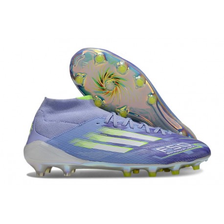 adidas F50 Elite Mid FG Purple Rush Ftwr White Lucid Lemon