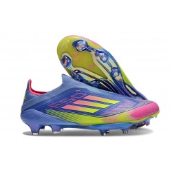 adidas F50+ FG Shoes Blue Fusion Lucid Lemon Lucid Pink