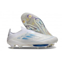 adidas F50+ FG Shoes White Pearl Met. Blue