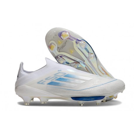 adidas F50+ FG Shoes White Pearl Met. Blue