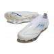 adidas F50+ FG Shoes White Pearl Met. Blue