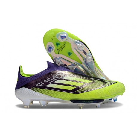 adidas F50+ FG Shoes Unity Purple Solar Yellow