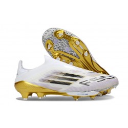 adidas F50+ FG Shoes White Core Black Met Gold