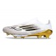 adidas F50+ FG Shoes White Core Black Met Gold