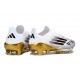 adidas F50+ FG Shoes White Core Black Met Gold
