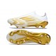 adidas F50+ FG Shoes Ftwr White Gold Met