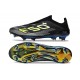 adidas F50+ LL FG Firm Ground Cleats Core Black Iron Met. Lucid Lemon