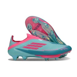adidas F50+ FG Shoes X MESSI Flash Aqua Lucid Pink Lucid Cyan