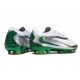 New Nike Phantom 6 Low Cut Elite FG White Green Silver