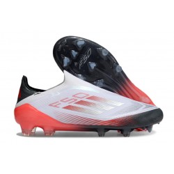adidas F50 Elite Laceless FG White Black Red