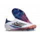 adidas F50 Elite Laceless FG White Black Bright Red