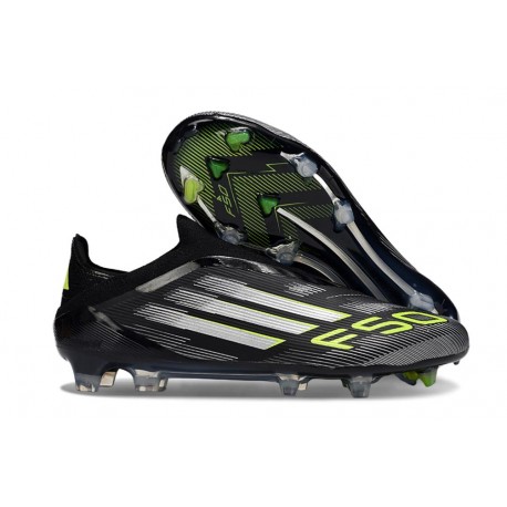 adidas F50 Elite Laceless FG Black White Yellow