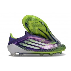 adidas F50 Elite Laceless FG Purple Rush Ftwr White Lucid Lemon