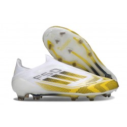 adidas F50 Elite Laceless FG White Yellow
