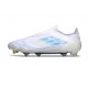 adidas F50 Elite Laceless FG White Pearl Met. Blue