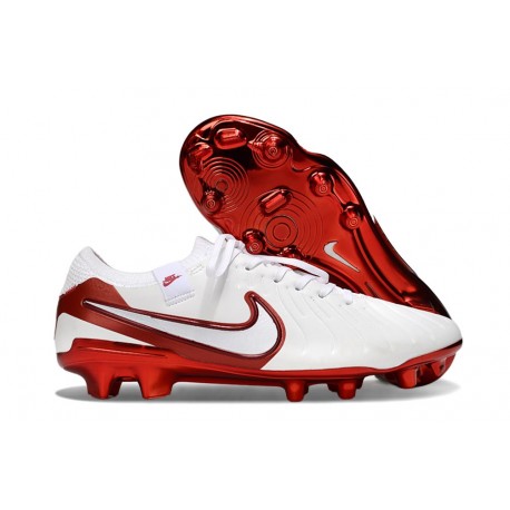 Nike Tiempo Legend X Elite Leather FG White Bright Crimson