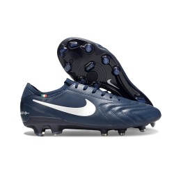 Nike Tiempo Legend X Elite Leather FG Navy Blue White