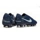 Nike Tiempo Legend X Elite Leather FG Navy Blue White