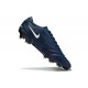 Nike Tiempo Legend X Elite Leather FG Navy Blue White