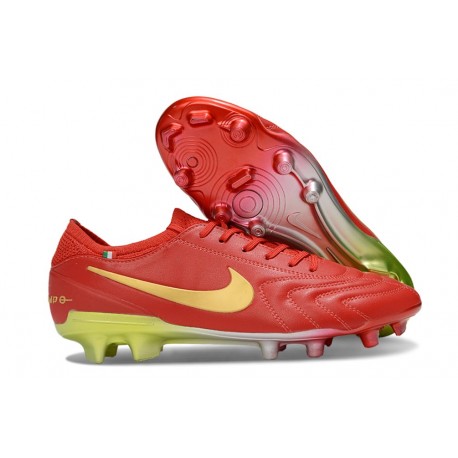 Nike Tiempo Legend X Elite Leather FG Red Gold