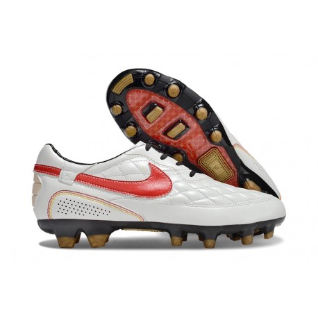 Nike Tiempo Legend X Elite Leather FG R10 White Red